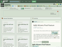 Tablet Screenshot of medoriko.deviantart.com