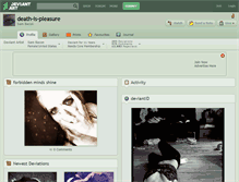 Tablet Screenshot of death-is-pleasure.deviantart.com