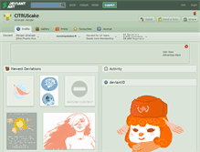 Tablet Screenshot of citruscake.deviantart.com