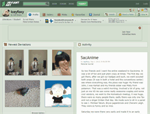 Tablet Screenshot of iceyfoxy.deviantart.com