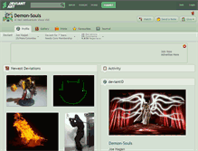 Tablet Screenshot of demon-souls.deviantart.com