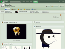 Tablet Screenshot of kamaelion.deviantart.com