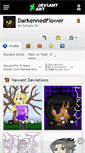 Mobile Screenshot of darkennedflower.deviantart.com