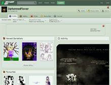 Tablet Screenshot of darkennedflower.deviantart.com