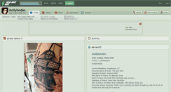 Desktop Screenshot of mollylondon.deviantart.com