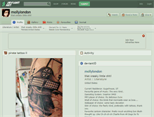 Tablet Screenshot of mollylondon.deviantart.com