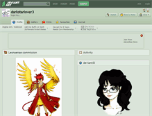 Tablet Screenshot of darkstarlover3.deviantart.com