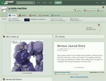Tablet Screenshot of la-belle-machine.deviantart.com