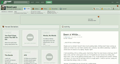 Desktop Screenshot of blood-lace.deviantart.com