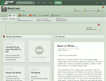 Tablet Screenshot of blood-lace.deviantart.com