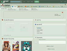 Tablet Screenshot of harlson.deviantart.com