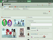 Tablet Screenshot of metal-zealot.deviantart.com