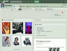 Tablet Screenshot of mewquen.deviantart.com