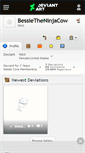 Mobile Screenshot of bessietheninjacow.deviantart.com