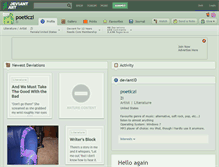 Tablet Screenshot of poeticzi.deviantart.com