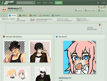 Tablet Screenshot of mekkeeyy12.deviantart.com