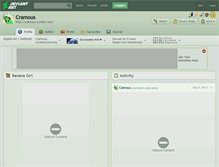 Tablet Screenshot of cramous.deviantart.com