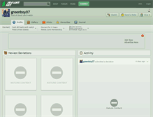 Tablet Screenshot of greenboy07.deviantart.com