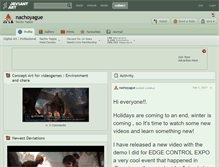 Tablet Screenshot of nachoyague.deviantart.com
