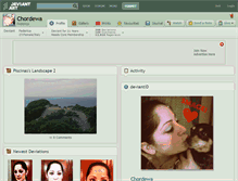 Tablet Screenshot of chordewa.deviantart.com