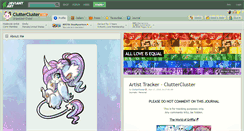 Desktop Screenshot of cluttercluster.deviantart.com