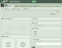 Tablet Screenshot of bnby.deviantart.com