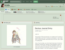 Tablet Screenshot of elviella.deviantart.com