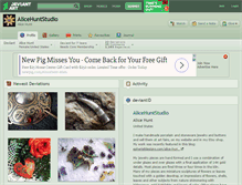Tablet Screenshot of alicehuntstudio.deviantart.com