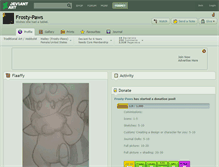 Tablet Screenshot of frosty-paws.deviantart.com