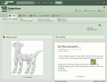 Tablet Screenshot of dragonsean.deviantart.com