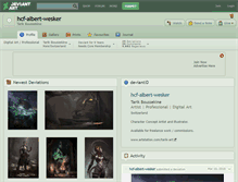 Tablet Screenshot of hcf-albert-wesker.deviantart.com