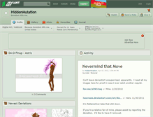 Tablet Screenshot of hiddenmutation.deviantart.com