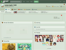 Tablet Screenshot of curse-mark-1200.deviantart.com