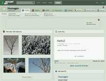 Tablet Screenshot of hlusnagen.deviantart.com