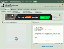Tablet Screenshot of entropictendencies.deviantart.com