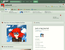 Tablet Screenshot of leafeon08.deviantart.com