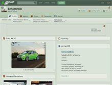 Tablet Screenshot of bencesebok.deviantart.com