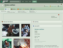 Tablet Screenshot of dantes-cuteface.deviantart.com