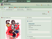 Tablet Screenshot of billybumbler.deviantart.com