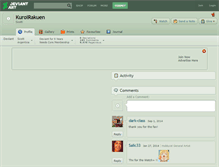 Tablet Screenshot of kuroirakuen.deviantart.com