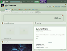 Tablet Screenshot of milesthevulture.deviantart.com