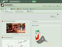 Tablet Screenshot of chuckychick.deviantart.com