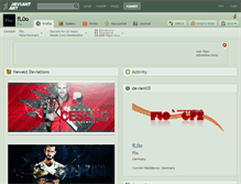 Tablet Screenshot of fl0o.deviantart.com