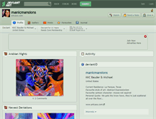 Tablet Screenshot of manicmansions.deviantart.com