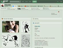 Tablet Screenshot of killerkitti.deviantart.com