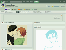 Tablet Screenshot of livxuponxhope.deviantart.com