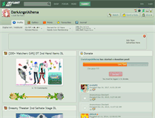 Tablet Screenshot of darkangelalhena.deviantart.com