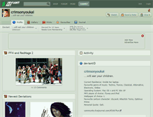 Tablet Screenshot of crimsonyoukai.deviantart.com