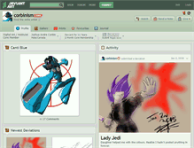 Tablet Screenshot of corbinism.deviantart.com