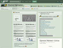 Tablet Screenshot of disturbed-nightmares.deviantart.com